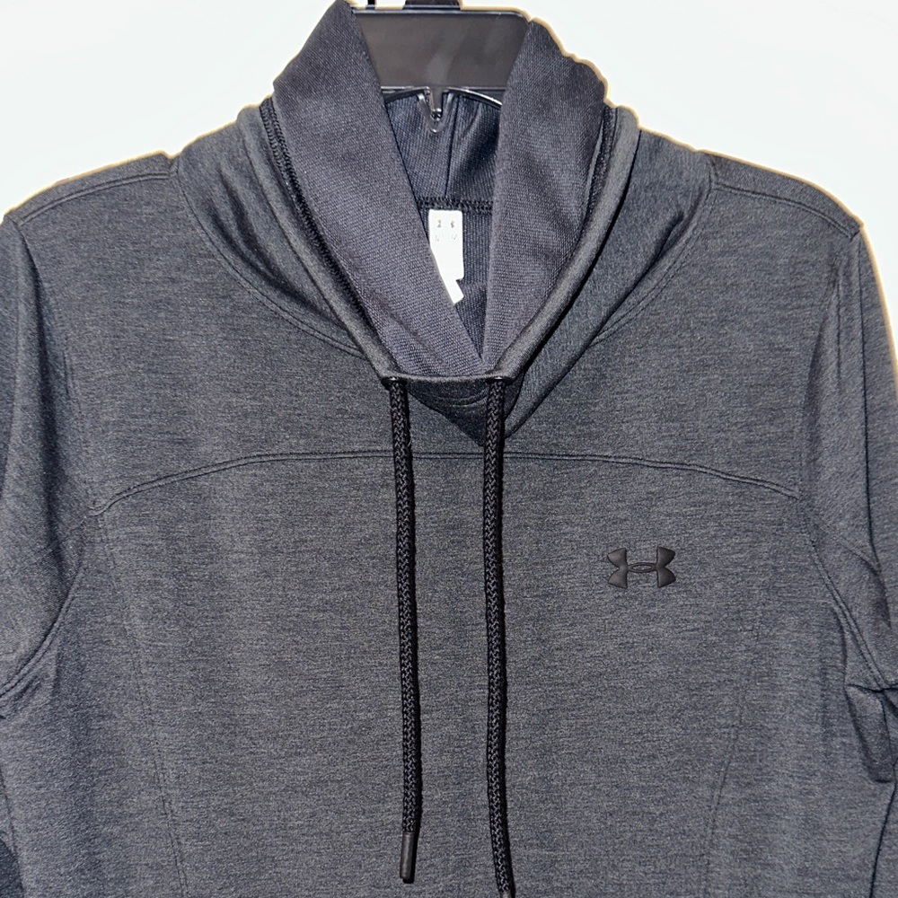 Under Armour Charcoal Gray Cowl Neck Pullover Hoodie - Size Medium